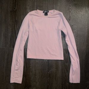 ☆ Essentials tight pink long sleeve top ☆